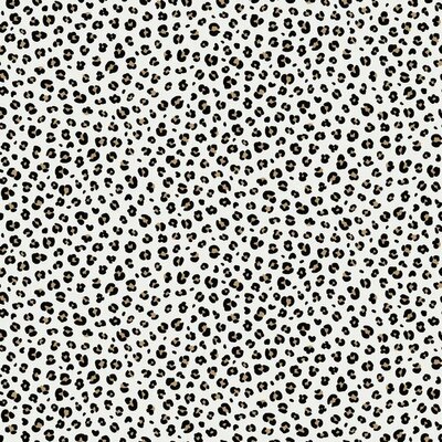 off white beige black leopard poplin