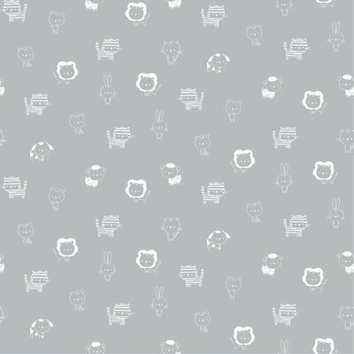 light grey white cute animals