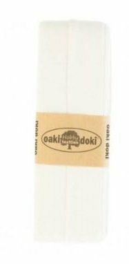 wit tricot biasband 2cm - (300)