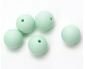 groen (mint) siliconen ronde kraal 12mm - 5 stuks  (op=op)