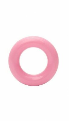 roze (licht) plastic ring 25mm - 5 stuks