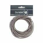 grijs waxkoord  1mm - 5 meter