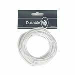 wit waxkoord  1mm - 5 meter