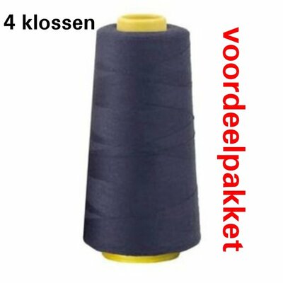blauw (donker) lockgaren - 841 - 4 x klos