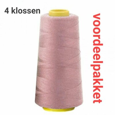 roze (oud) lockgaren - 554- 4x klos