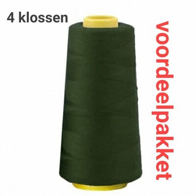 groen (donker army) lockgaren - 825 - 4x klos