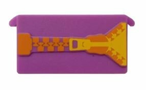 paars magnetische zoomgeleider - zoomhulpje 'rits'