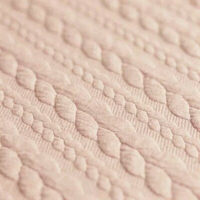 roze (nude) kabel jacquard tricot