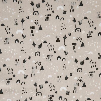 beige white black rainbow triangle dandelions