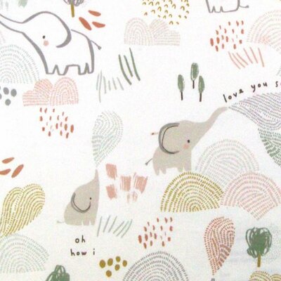 wit grijs camel olijf nude beige olifanten katoen