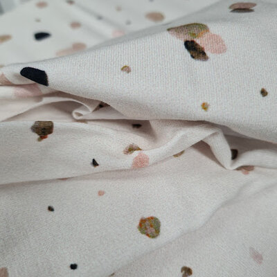 creme camel grey nude pink dots digital jersey