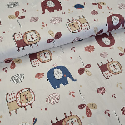 grijs beige (natural) blauw donker rood dierenstof udi satijn katoen (op=op)