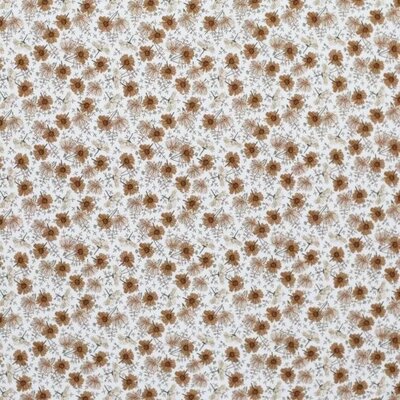 wit (off white) camel cacao madeliefje bloemen - digitaal tricot