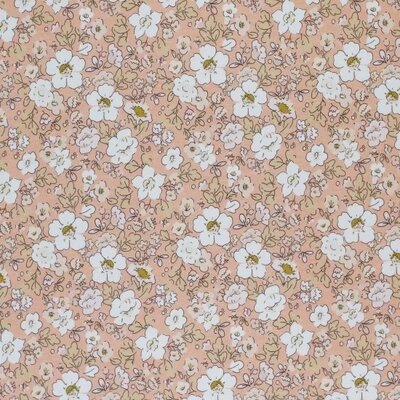 perzik wit zomer Bries bloemen - digitaal tricot (op=op)