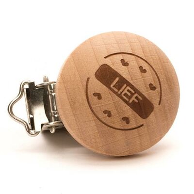 houten speenclip Lief 2 stuks
