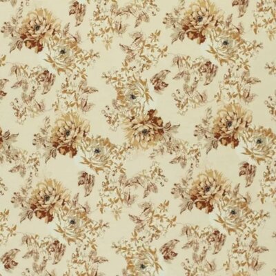 beige (kiezel-natural) bruin cacao Artistieke bloemen - digitaal tricot