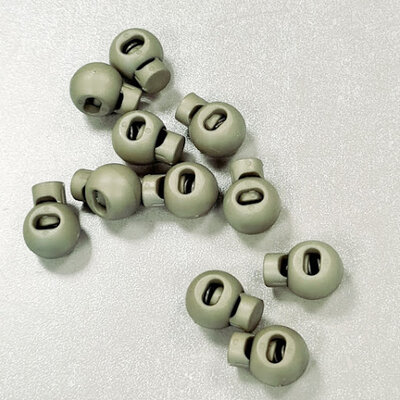 groen (olijf oud) koordstopper 20mm