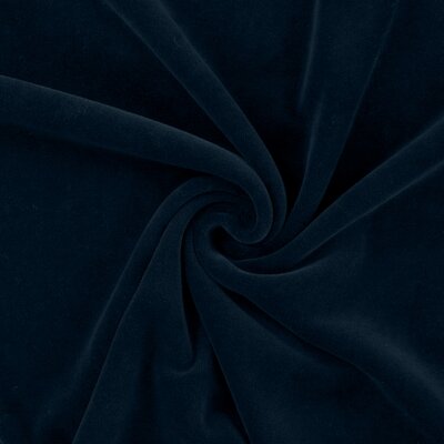 blauw (donker marine) katoenen velvet