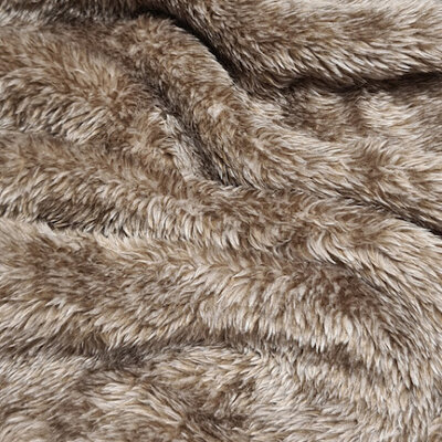 nog 85cm - bruin (taupe) melee wellness teddy - teddy fleece extra dik (op=op)