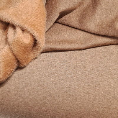 camel uni alpenfleece - knuffel sweat (op=op)