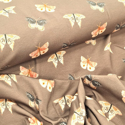 beige roze-terracotta natural perzik grijs oker  vlinders digitale tricot (op=op) 