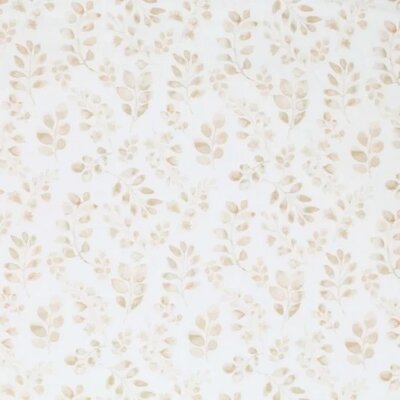 wit (off white) beige kiezel blaadjes digitaal poplin katoen (op=op)