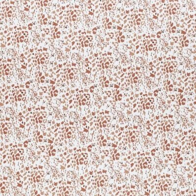 wit (off white) roze-terracotta perzik mini luipaard print - digitaal tricot