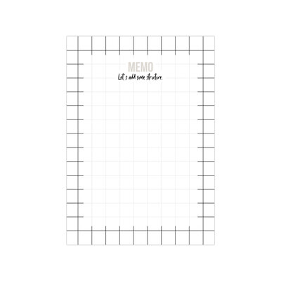 wit zwart geo NOTITIE boek A6