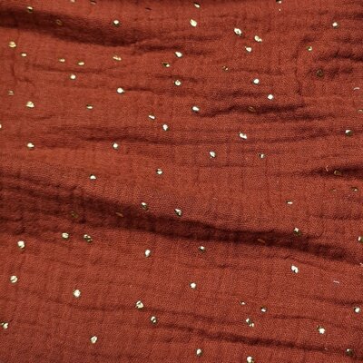 dark terracotta hydrophilic with golden dots