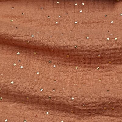 light terracotta hydrophilic with golden dots