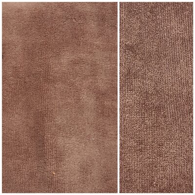 bruin (kastanje) bamboe katoen fleece