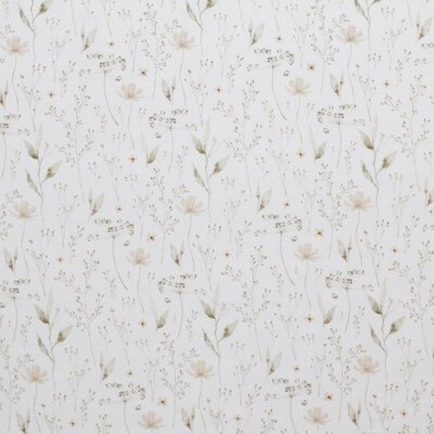 wit (off white) natural beige taupe Natuur bloemen - digitaal tricot