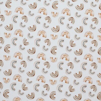 wit (off white) camel cacao taupe Onregelmatige Regenboog - digitaal tricot (op=op)