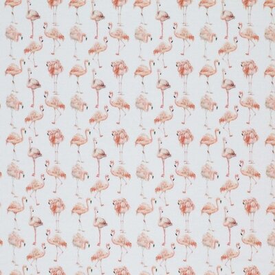 wit (off white) roze perzik Flamingo - digitaal tricot (op=op)