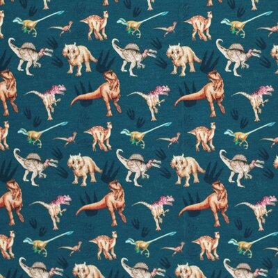 petrol beige camel cacao Dino's digitale french terry (op=op)