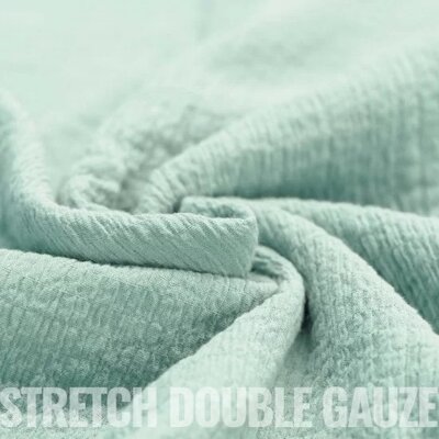 groen (mint vintage) uni STRETCH hydrofiel
