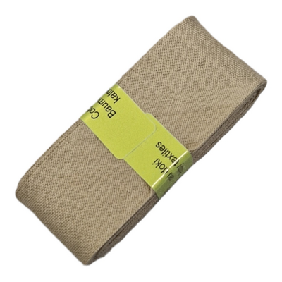 beige katoenen biasband 3cm - (876) (op=op) *U