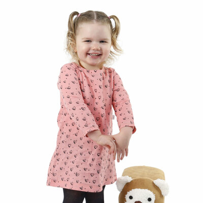 lange mouwen jurk 80 t/m 98 patroon - adiy (089)