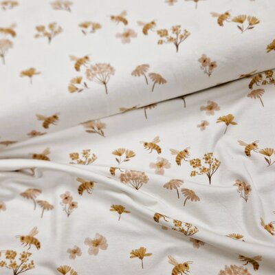 wit beige camel bijtjes en pluisjes digitale tricot (op=op)