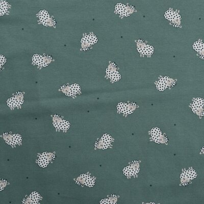 dusty green white sheep jersey