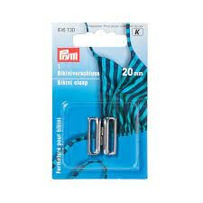 zilver bikini sluiting 20mm Prym