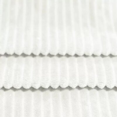 wit (off white) minky strepen fleece(op=op) 