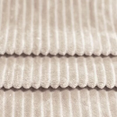 beige (kiezel) minky strepen fleece (op=op)