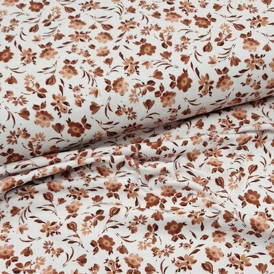 white cacao pink peach flowers digital jersey