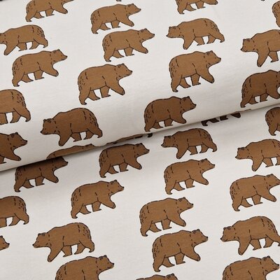 beige (natural-kiezel) bruin beer beren french terry (op=op)