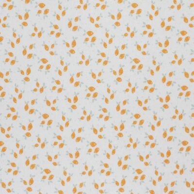 wit (natural) geel oker citroentjes - digitaal fijne katoenen Baby rib tricot SOFT (op=op)