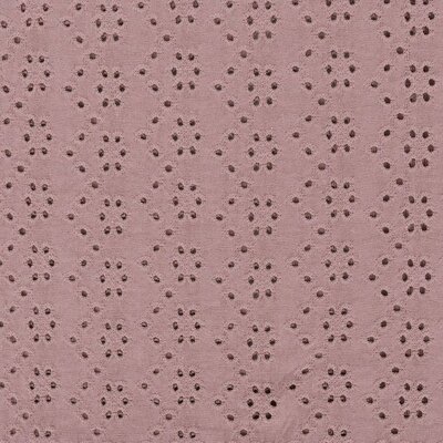 nog 1m - roze-terracotta uni - broderie tricot (op=op)