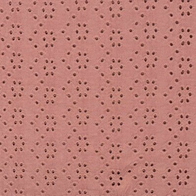 roze uni - broderie tricot