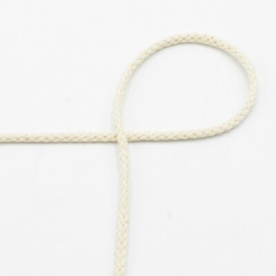 wit (off white - ecru) gevlochten koord 6mm