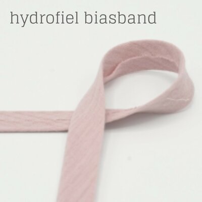 roze (oud licht) hydrofiele biasband 2cm